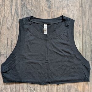ALO Yoga Black Cropped Muscle Tank